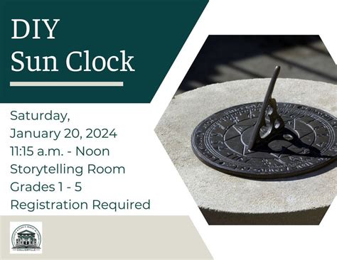 DIY Sun Clock, Lucius E & Elsie C Burch Jr Library, Collierville, January 20 2024 | AllEvents.in