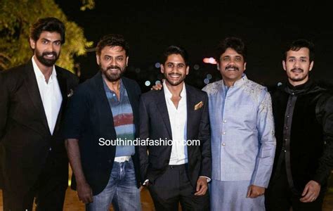 Naga Chaitanya and Samantha's family photos at their engagement – South ...