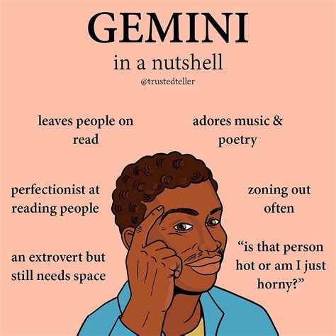 THE GEMINI TALE on Instagram: “Perfectionist at reading people 🤫 ♊ # ...