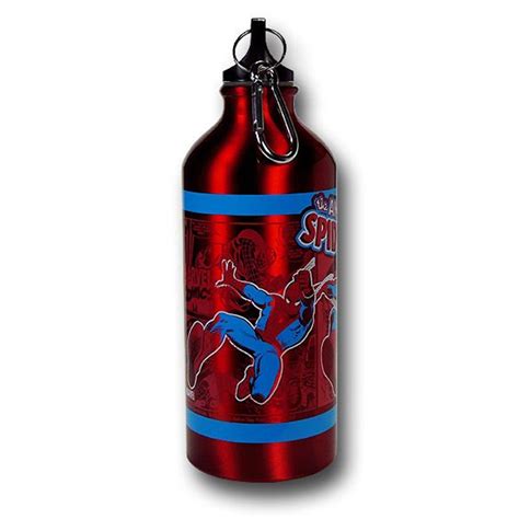 Spiderman 20oz Red Aluminum Water Bottle