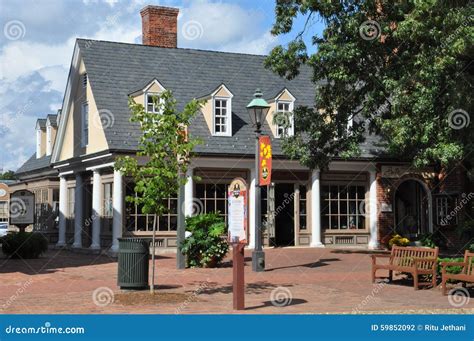 Merchants Square in Colonial Williamsburg, Virginia Editorial Photography - Image of market ...