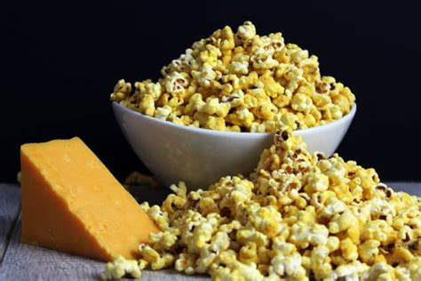 5 Minute Microwave Cheddar Cheese Popcorn (Perfect for Movie Nights!) - Dinner, then Dessert