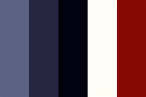 Red and Black and Blue Color Palette