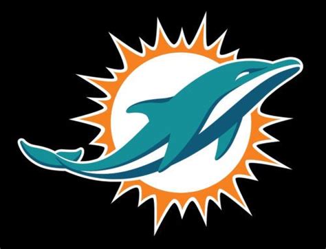 The iconic color scheme ... | Dolphins logo, Miami dolphins logo, Miami dolphins