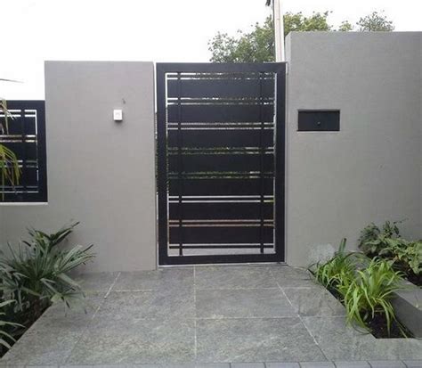 Hinged Black Rectangular Mild Steel Gate, For Residential, Rs 400 /square feet | ID: 23158502588