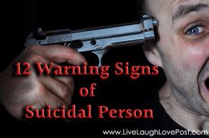 12 Warning Signs of Suicidal Person - Unshakeable Joy