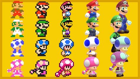 Super Mario Maker 2 - All Characters - YouTube