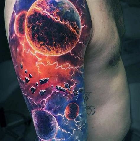 40 Space Tattoo Ideas | Art and Design