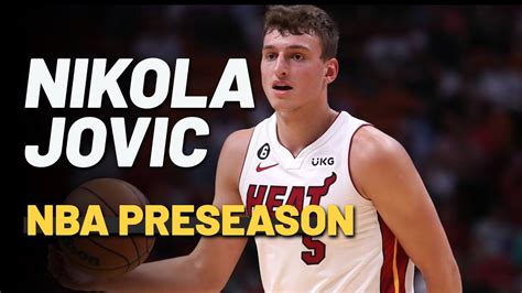 Nikola Jovic Miami Heat NBA Preseason Highlights - YouTube