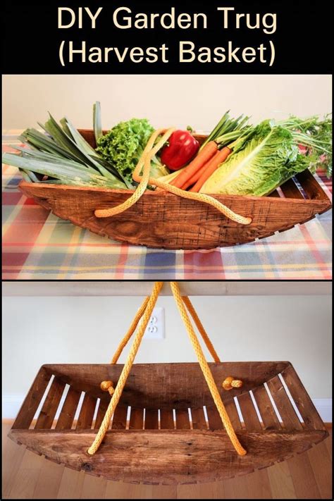 DIY Garden Trug (Harvest Basket) Make harvest season a breeze with this handy carrier. | Harvest ...