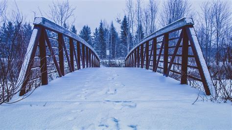 Winter Bridge Wallpapers - Top Free Winter Bridge Backgrounds - WallpaperAccess