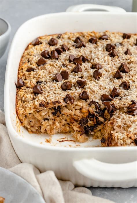 Chunky Monkey Banana Oatmeal Bake - Ambitious Kitchen