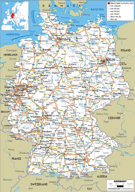 Germany Map (Road) - Worldometer