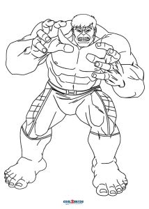 Free Printable Hulk Coloring Pages For Kids