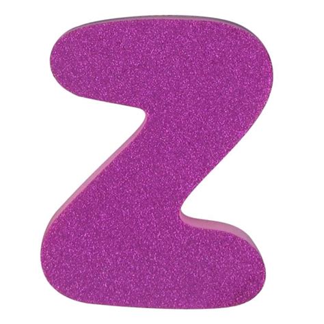 Hobbycraft Glitter Foam Letter Z Pink | Hobbycraft