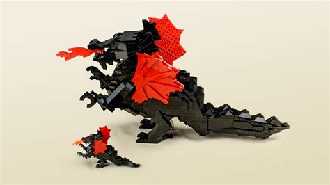 LEGO MOC MOC - Black Dragon Megafigure by Jedy-the-Speedbuilder | Rebrickable - Build with LEGO