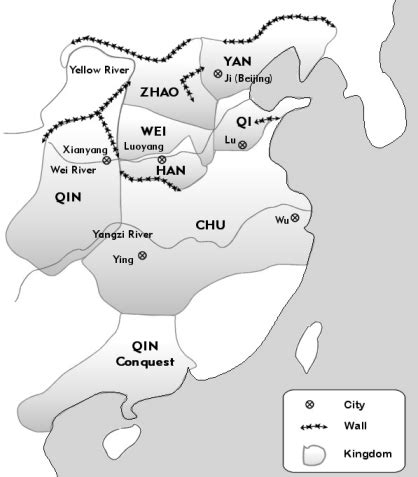 Map of the Warring States Period: – Introduction to Classical Chinese