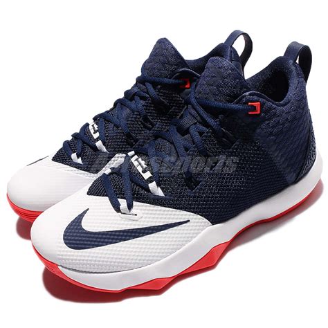 Nike Ambassador IX 9 Lebron James Navy Orange Men Basketball Shoes ...