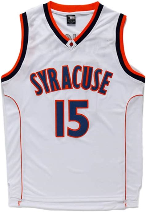 Mens Syracuse Collegiate Athletic #15 Retro Embroidered Basketball Jersey Sports & Outdoors Team ...