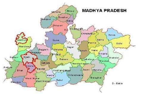 District Map Of Mp