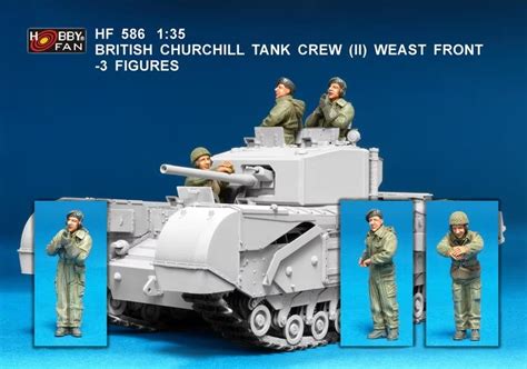 British Churchill Tank Crew Set 2 - Western Front (3 figures) Hobby Fan ...