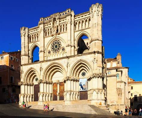 Cuenca Cathedral in Cuenca, Spain Editorial Photo - Image of people ...