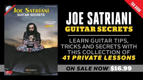 Book/CD: Joe Satriani's Guitar Secrets —41 Private Lessons | Guitar World