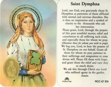 Journey of a Catholic Nerd Writer: St. Dymphna Novena, Day Eight