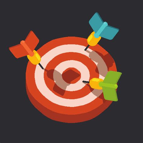 three arrows in the center of a target
