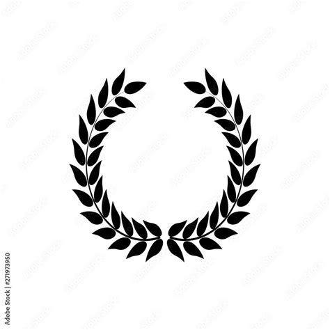 Leaf in circle frames. Illustration vector. Leaf border. Wreath of ...