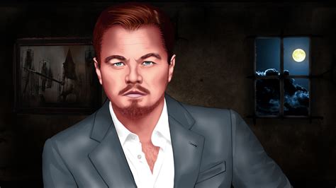 #926607 cover art, drawing, Leonardo DiCaprio, illustration, Vexel, vector, people - Rare ...