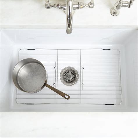 Stainless Steel Sink Protector With Coated Feet – Better Houseware