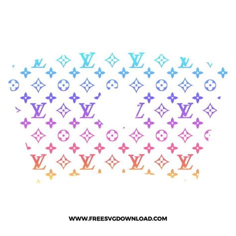 LV Starbucks Wrap SVG & PNG Cut Files | Free SVG Download