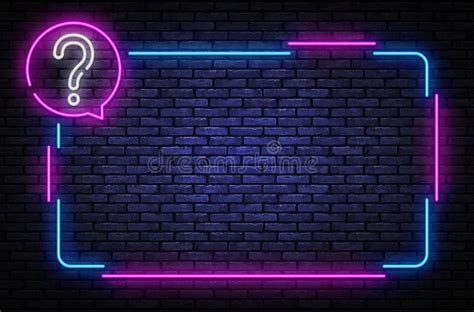 Neon Quiz Sign Vector Design Template. Quiz Neon Frame, Light Banner ...