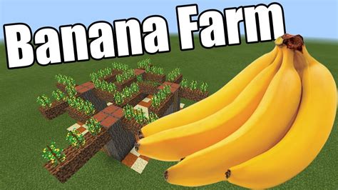 Banana Farm | Minecraft PE - YouTube