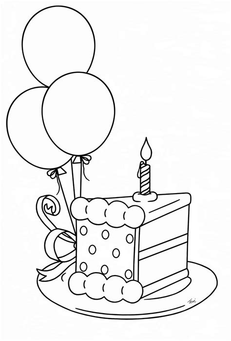 Happy Birthday Cake Drawing at GetDrawings | Free download