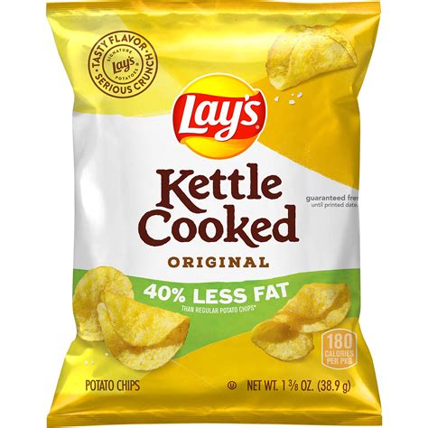 Lay's Kettle Cooked Potato Chips, Mesquite BBQ, Ounce ...