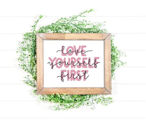 Love Yourself First Digital Download Love Yourself Wall Art | Etsy