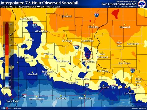 Huge 3-day snow totals from around Minnesota - Bring Me The News