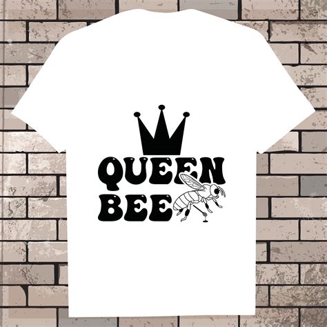 honey bee Black vector Illustration, Graphic T-Shirt Design Eps ...