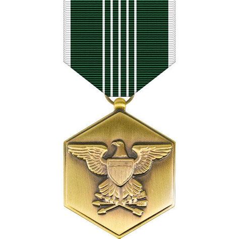 a gold medal with an eagle on it's side and green ribbons around the neck