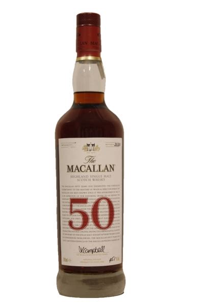 Macallan The Red Collection 50 Year Old Single Malt Scotch Whisky ...