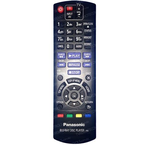 PANASONIC N2QAYB000878 Blu-ray Player Remote Control