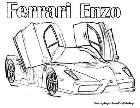 Ferrari Coloring Pages - Coloring Home