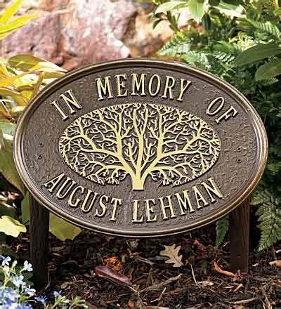 Oak Tree Memorial Plaque | Memorial markers, Memorial plaque, Memorial garden