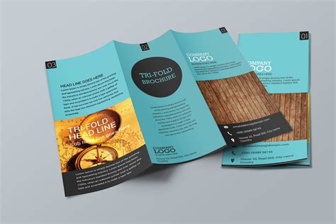 Simple Trifold Brochure Design | Brochure Templates ~ Creative Market