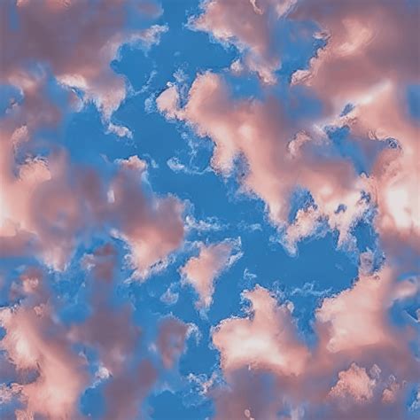 Intricate Detail Red White Blue Cotton Candy Clouds Hyper · Creative ...