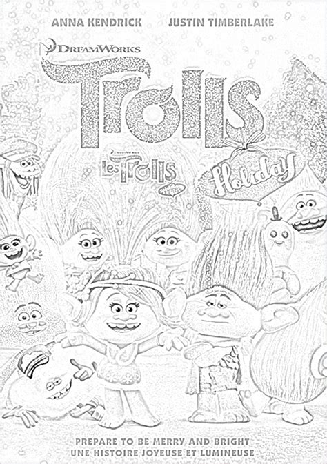 The Holiday Site: DreamWorks Trolls Christmas Coloring Pages Free and ...