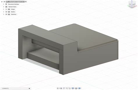 Thermador refrigerator glass support by abourget | Download free STL model | Printables.com