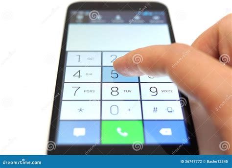 Dialing On Touchscreen Smartphone Stock Photography - Image: 36747772